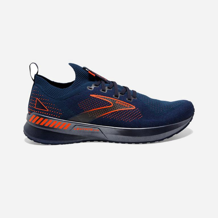 Brooks Levitate Stealthfit Gts 5 Mens Road Running Shoes Ireland Peacoat/Titan/Flame (VSMN-25714)